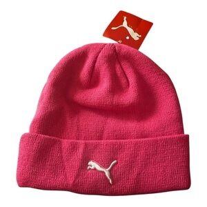 NWT-PUMA-WOMENS PINK BEANIE